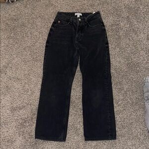 H&M Black Straight Leg Jeans for Women